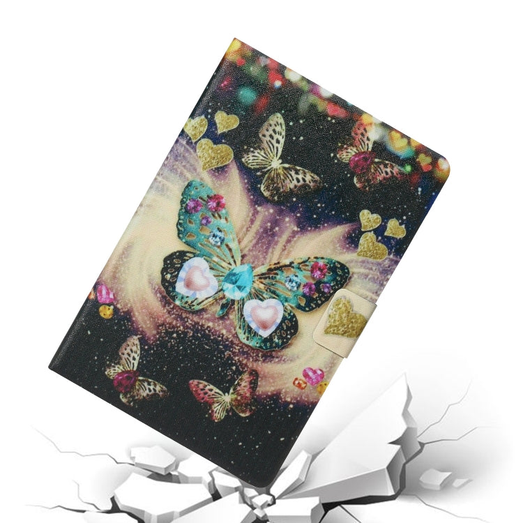 For iPad Pro 11 2024 Voltage Coloured Drawing Smart Leather Tablet Case(Butterflies)