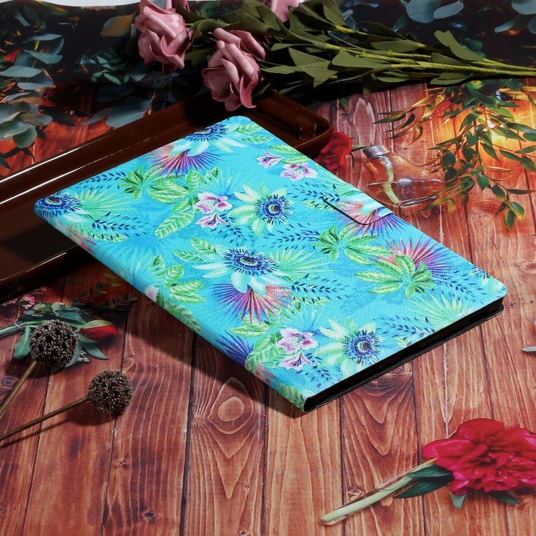 For iPad Pro 11 2024 Voltage Coloured Drawing Smart Leather Tablet Case(Flowers)