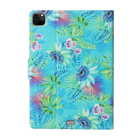 For iPad Pro 11 2024 Voltage Coloured Drawing Smart Leather Tablet Case(Flowers)