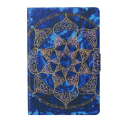 For iPad Pro 11 2024 Voltage Coloured Drawing Smart Leather Tablet Case(Blue Mandala)