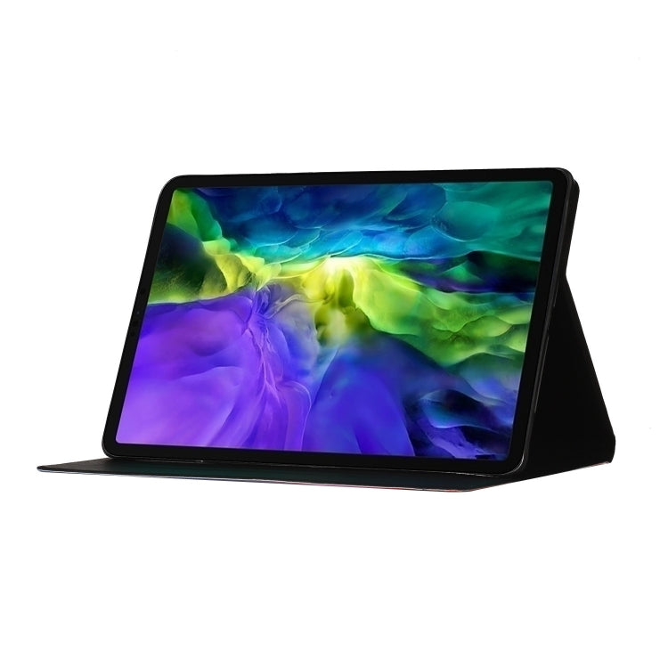 For iPad Pro 11 2024 Voltage Coloured Drawing Smart Leather Tablet Case(Blue Mandala)