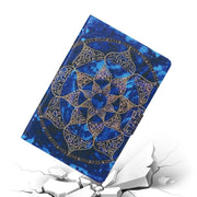 For iPad Pro 11 2024 Voltage Coloured Drawing Smart Leather Tablet Case(Blue Mandala)