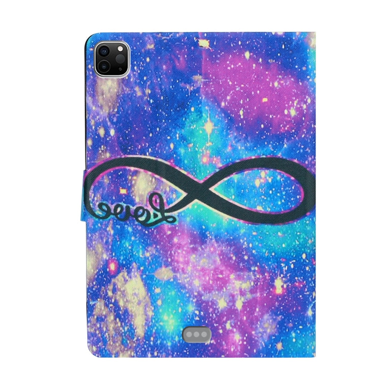For iPad Pro 11 2024 Voltage Coloured Drawing Smart Leather Tablet Case(LOVE)