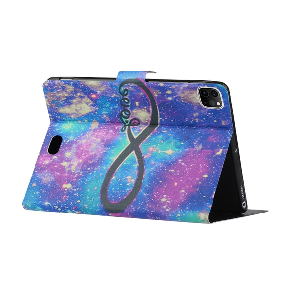 For iPad Pro 11 2024 Voltage Coloured Drawing Smart Leather Tablet Case(LOVE)