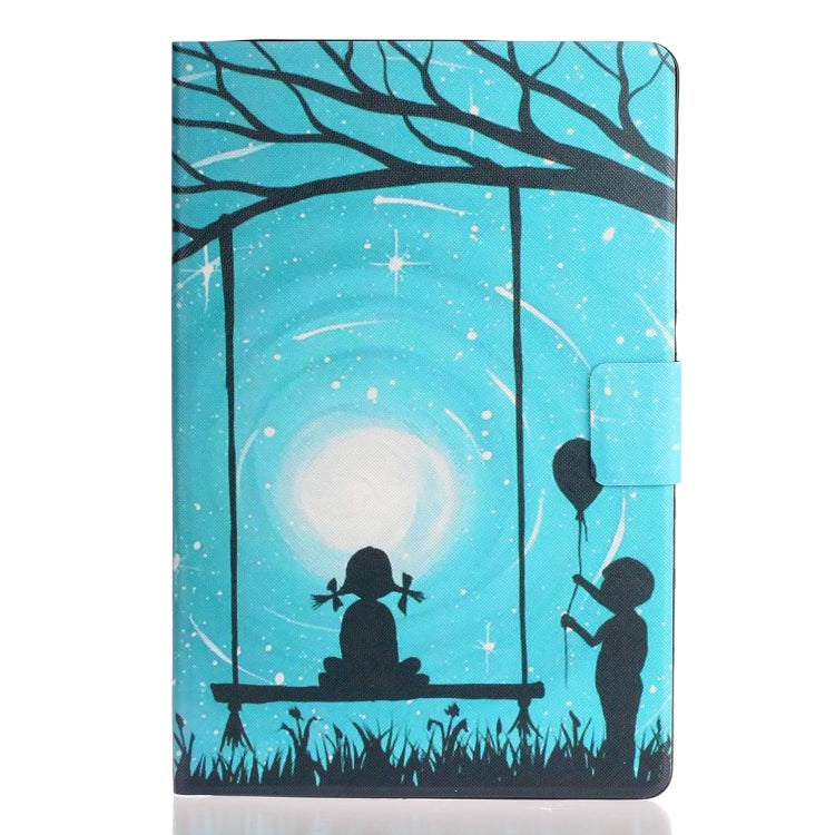 For iPad Pro 11 2024 Voltage Coloured Drawing Smart Leather Tablet Case(Lovers)