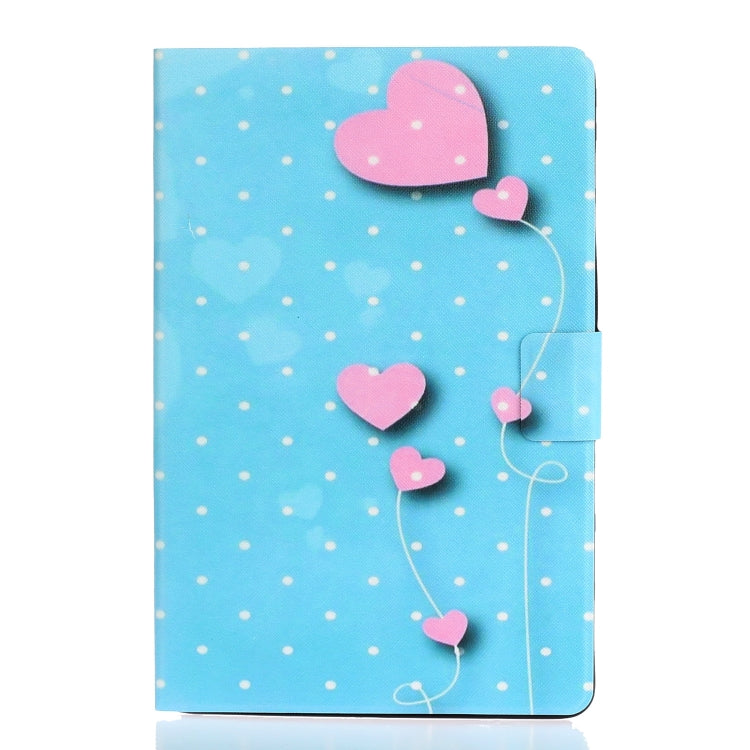 For iPad Pro 11 2024 Voltage Coloured Drawing Smart Leather Tablet Case(Love Balloons)