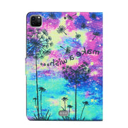 For iPad Pro 11 2024 Voltage Coloured Drawing Smart Leather Tablet Case(Dandelion)