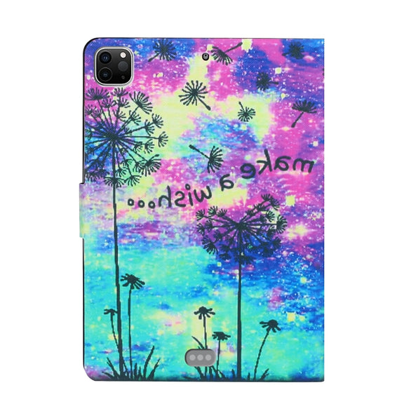 For iPad Pro 11 2024 Voltage Coloured Drawing Smart Leather Tablet Case(Dandelion)