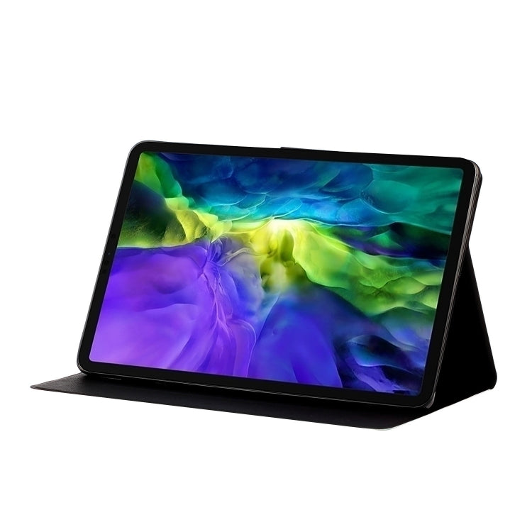 For iPad Pro 11 2024 Voltage Coloured Drawing Smart Leather Tablet Case(Feather)