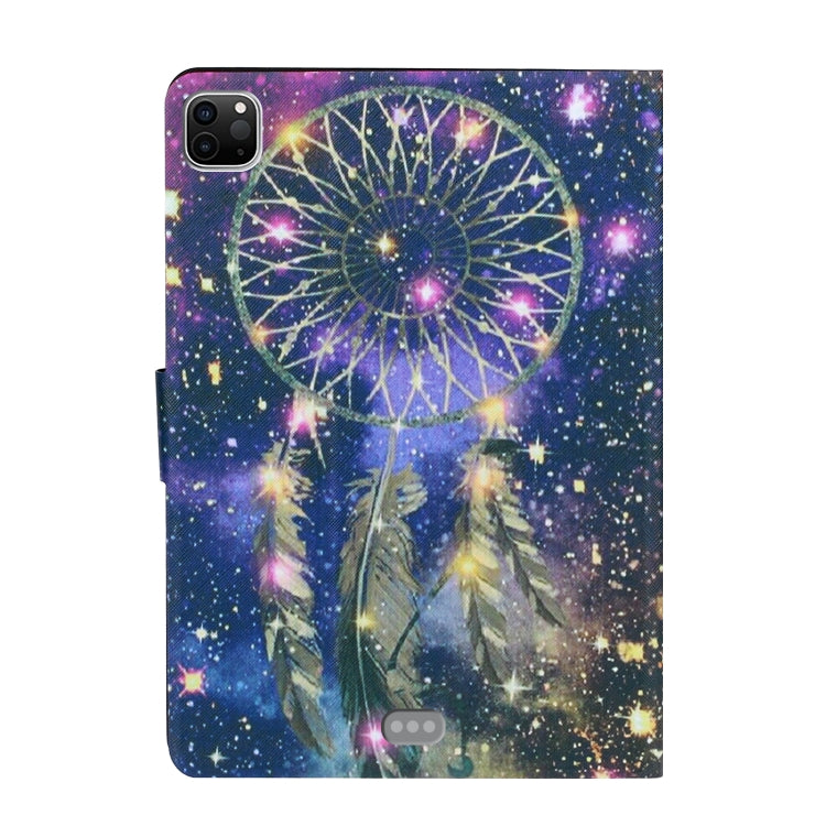 For iPad Pro 11 2024 Voltage Coloured Drawing Smart Leather Tablet Case(Windbell)