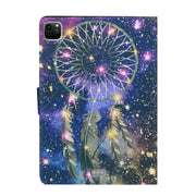 For iPad Pro 11 2024 Voltage Coloured Drawing Smart Leather Tablet Case(Windbell)