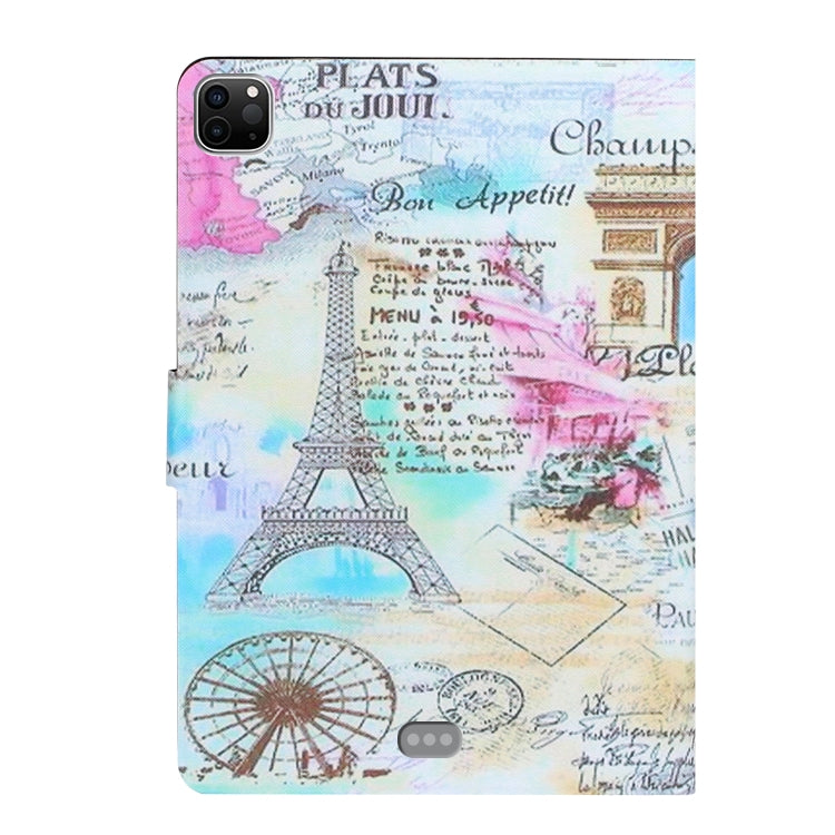 For iPad Pro 11 2024 Voltage Coloured Drawing Smart Leather Tablet Case(Iron Tower)