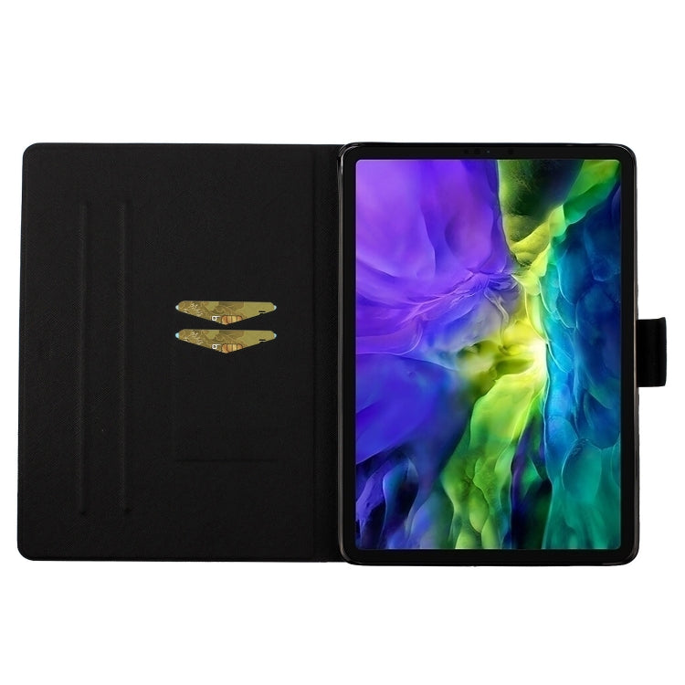 For iPad Pro 11 2024 Voltage Coloured Drawing Smart Leather Tablet Case(Iron Tower)