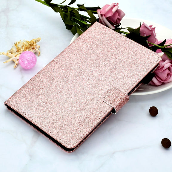 For iPad Pro 11 2024 Glitter Smart Leather Tablet Case(Rose Gold)