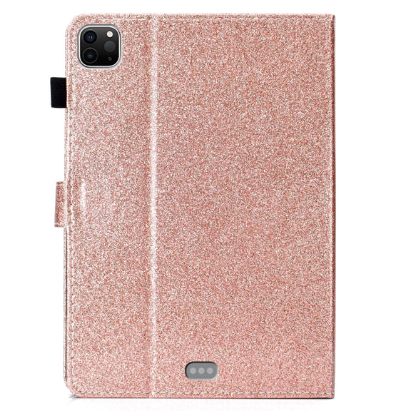 For iPad Pro 11 2024 Glitter Smart Leather Tablet Case(Rose Gold)