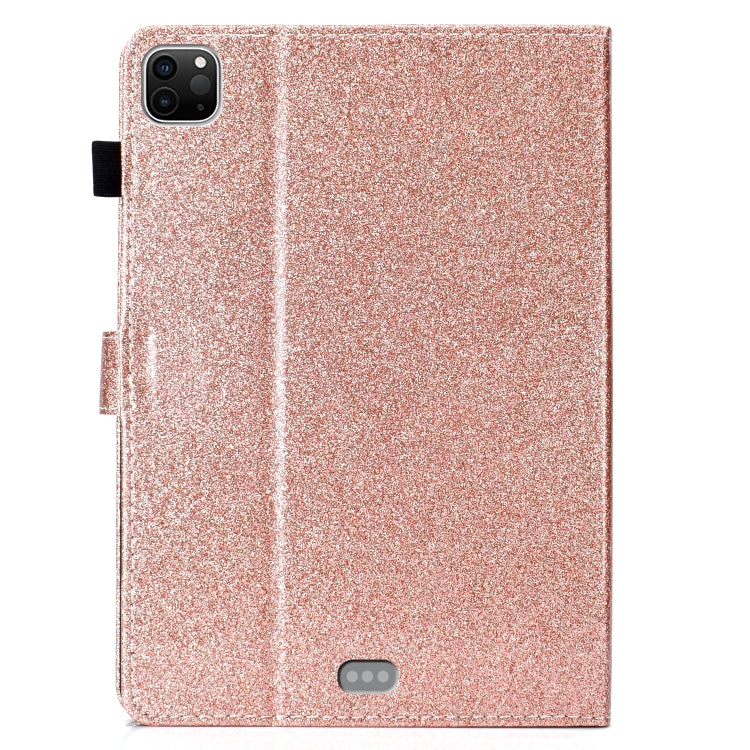For iPad Pro 11 2024 Glitter Smart Leather Tablet Case(Rose Gold)