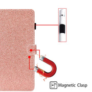 For iPad Pro 11 2024 Glitter Smart Leather Tablet Case(Rose Gold)