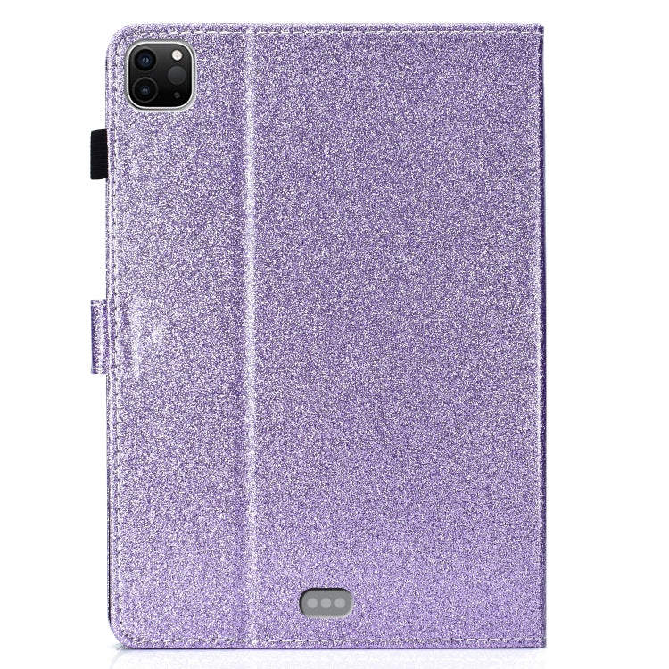 For iPad Pro 11 2024 Glitter Smart Leather Tablet Case(Purple)
