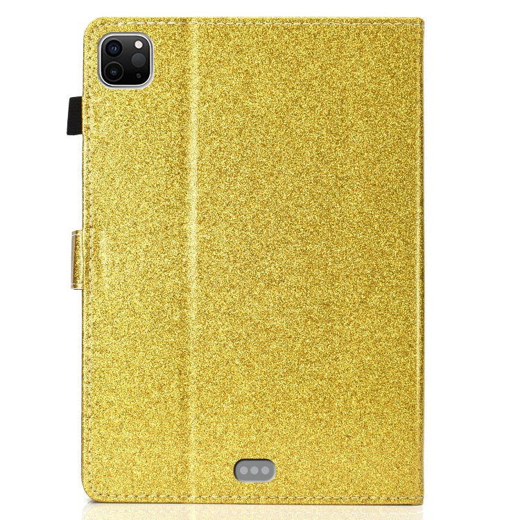 For iPad Pro 11 2024 Glitter Smart Leather Tablet Case(Golden)