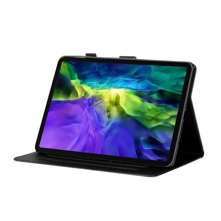 For iPad Pro 11 2024 Glitter Smart Leather Tablet Case(Black)