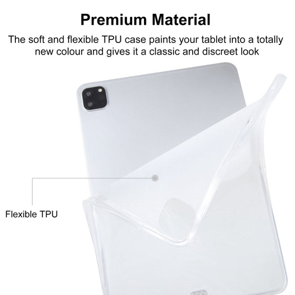 For iPad Air 13 2024 TPU Tablet Case(Frosted Clear)
