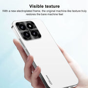 For Xiaomi Redmi K70 AG Frosted Electroplating Acrylic Phone Case(Silver White)