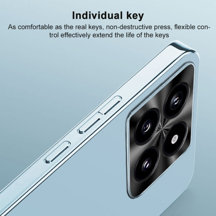 For Xiaomi Redmi K70 AG Frosted Electroplating Acrylic Phone Case(Black)