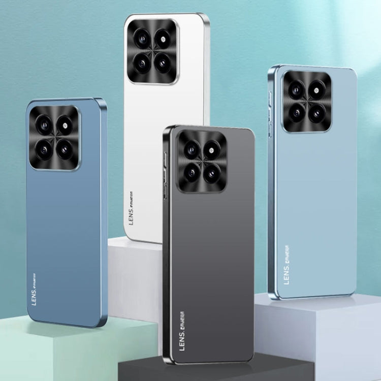 For Xiaomi Redmi K70 AG Frosted Electroplating Acrylic Phone Case(Silver White)
