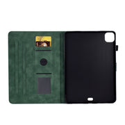 For iPad Pro 11 2024 Embossed Smile Smart Leather Tablet Case(Green)