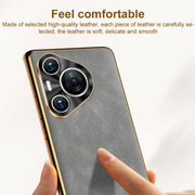 For Huawei Pura 70 Pro / 70 Pro+ Electroplating Lambskin Leather Phone Case(Green)