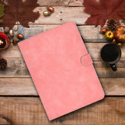 For iPad Pro 11 2024 Cowhide Texture Tablet Leather Smart Case(Rose Gold)
