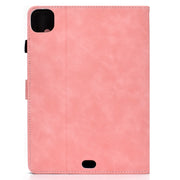 For iPad Pro 11 2024 Cowhide Texture Tablet Leather Smart Case(Rose Gold)