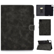 For iPad Pro 11 2024 Cowhide Texture Tablet Leather Smart Case(Grey)
