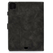 For iPad Pro 11 2024 Cowhide Texture Tablet Leather Smart Case(Grey)