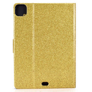 For iPad Pro 11 2024 Varnish Glitter Powder Smart Leather Tablet Case(Yellow)