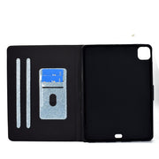 For iPad Pro 11 2024 Varnish Glitter Powder Smart Leather Tablet Case(Blue)