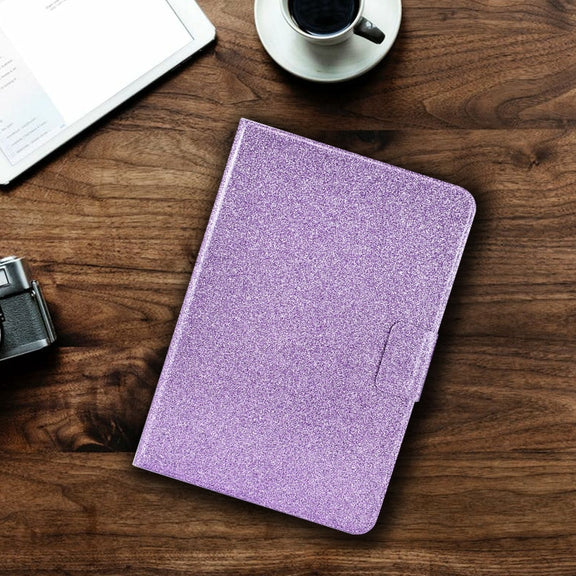 For iPad Pro 11 2024 Varnish Glitter Powder Smart Leather Tablet Case(Purple)