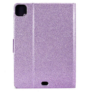 For iPad Pro 11 2024 Varnish Glitter Powder Smart Leather Tablet Case(Purple)