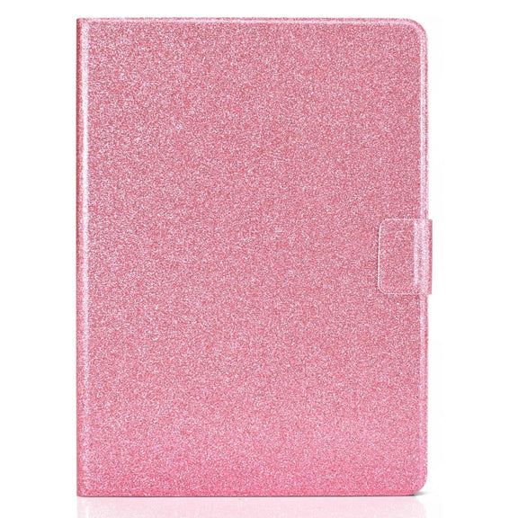For iPad Pro 11 2024 Varnish Glitter Powder Smart Leather Tablet Case(Pink)