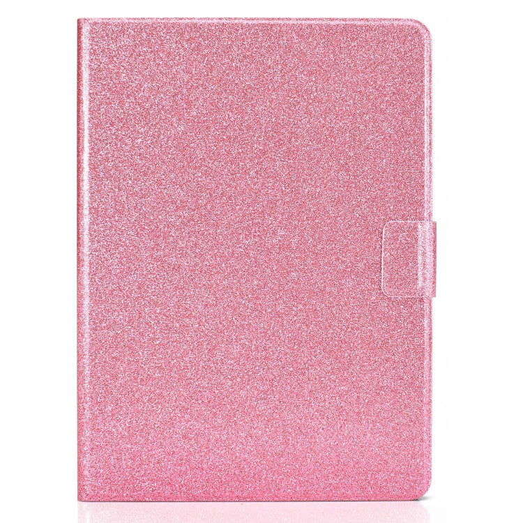 For iPad Pro 11 2024 Varnish Glitter Powder Smart Leather Tablet Case(Pink)