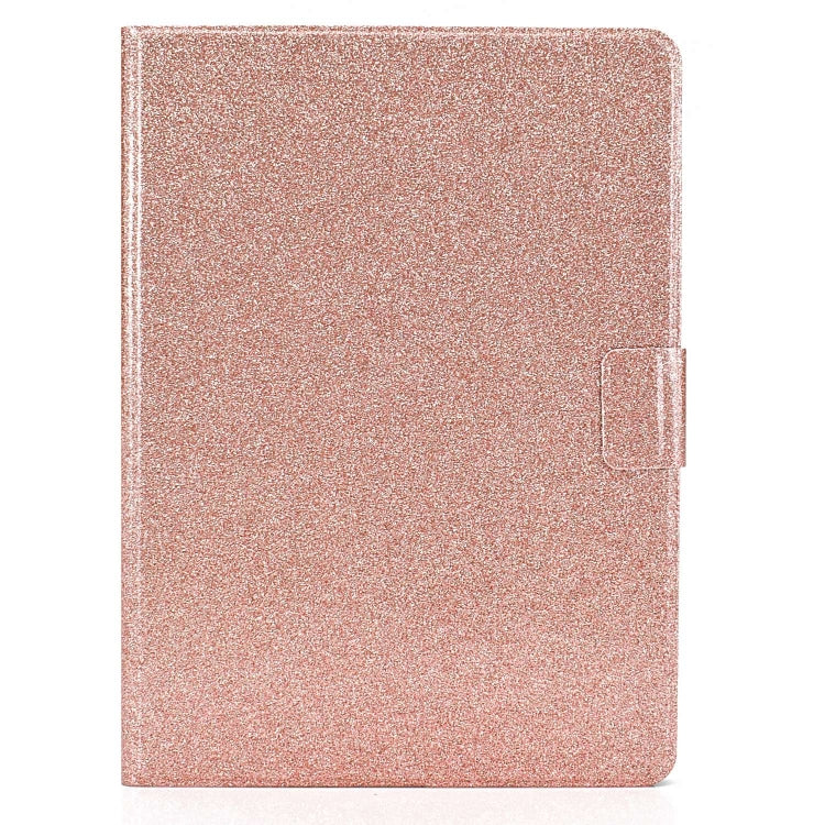For iPad Pro 11 2024 Varnish Glitter Powder Smart Leather Tablet Case(Rose Gold)