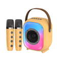 NewRixing NR168W Portable Colorful Bluetooth Speaker Home Dual Mic Karaoke Speaker(Coffee) - free shipping - PMC Jewellery - Order now!