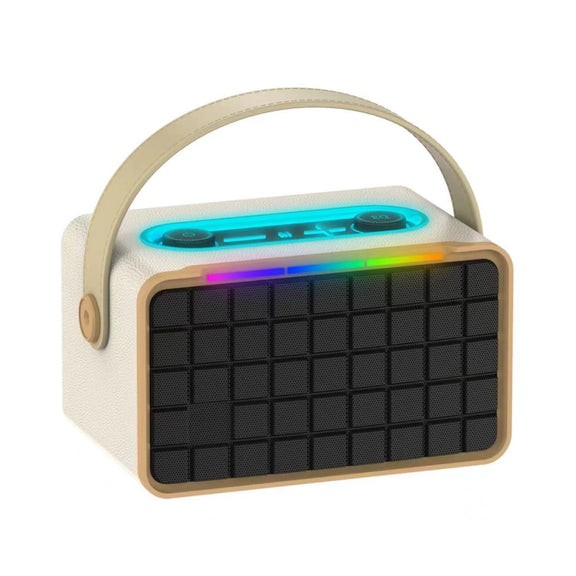 NewRixing NR8801 15W Portable Outdoor Bluetooth Speaker TWS Stereo Speaker(khaki)