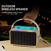 NewRixing NR8801 15W Portable Outdoor Bluetooth Speaker TWS Stereo Speaker(Gray)