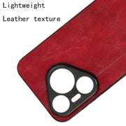 For Huawei Pura 70 Cow Pattern Sewing Card Bag Phone Case(Red)