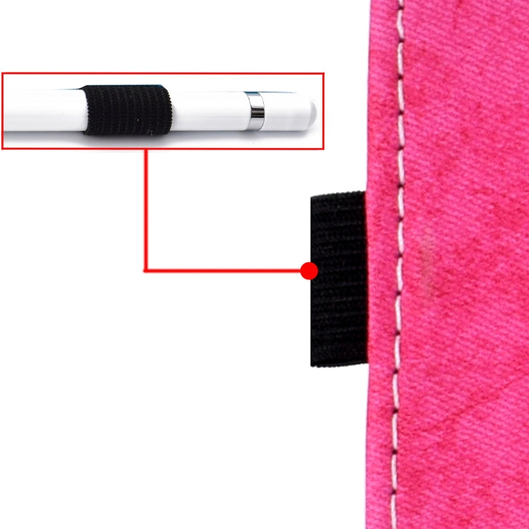 For iPad Pro 11 2024 Marble Style Cloth Texture Smart Leather Tablet Case(Rose Red)