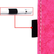 For iPad Pro 11 2024 Marble Style Cloth Texture Smart Leather Tablet Case(Rose Red)