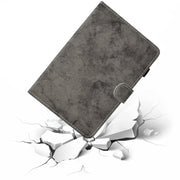 For iPad Pro 11 2024 Marble Style Cloth Texture Smart Leather Tablet Case(Grey)