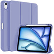 For iPad Air 11 2025 / 2024 3-fold TPU Smart Leather Tablet Case with Pen Slot(Lavender Purple) - iPad Air 11 2025 / 2024 Cases by PMC TechLife | Online Shopping South Africa | PMC TechLife | Buy Now Pay Later Mobicred