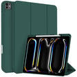 For iPad Pro 11 2024 3-fold TPU Smart Leather Tablet Case with Pen Slot(Dark Green) - iPad Pro 11 2024 Cases by PMC TechLife | Online Shopping South Africa | PMC TechLife | Buy Now Pay Later Mobicred